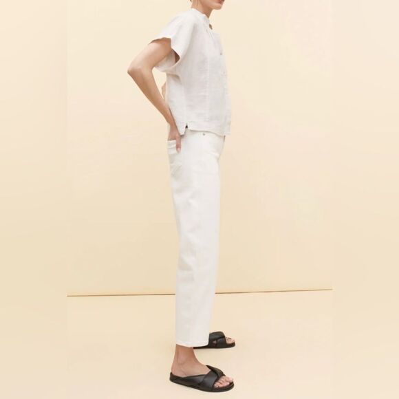 AYR The Knockout Barrel leg jeans in ivory - Picture 4 of 10
